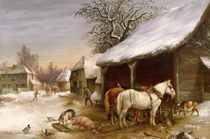 Farmyard in Winter